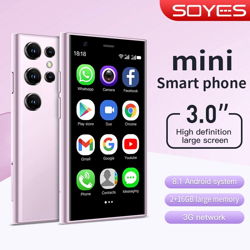 S23 Pro mini size 3inch cell phone small size smartphone android 8.1 very small mobile phone with type C port